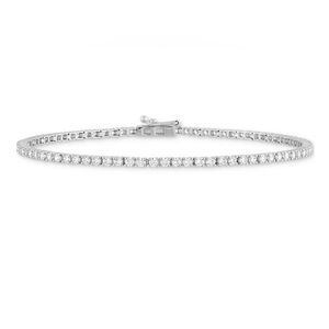 Grown With Love 2ct TW lab diamond 14kt white gold Tennis Bracelet